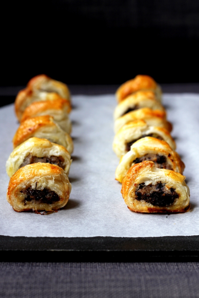 Apple & Black Pudding Sausage Rolls • Party Food Recipe • Cake + Whisky
